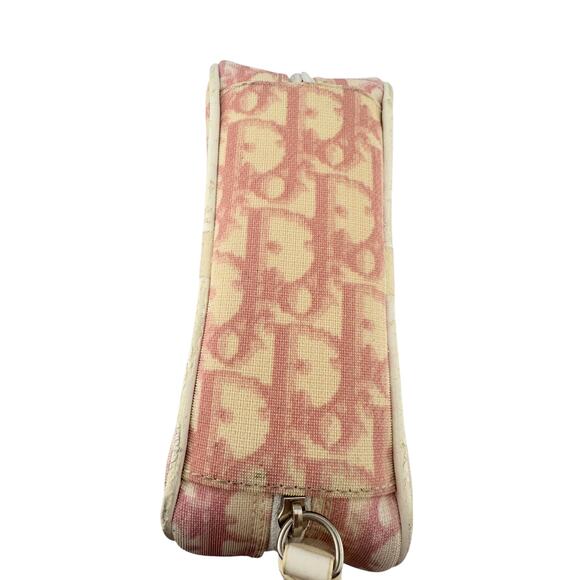 Christian Dior Pink Trotter Monogram 2 Denim Wristlet Pouch - Picture 8 of 16